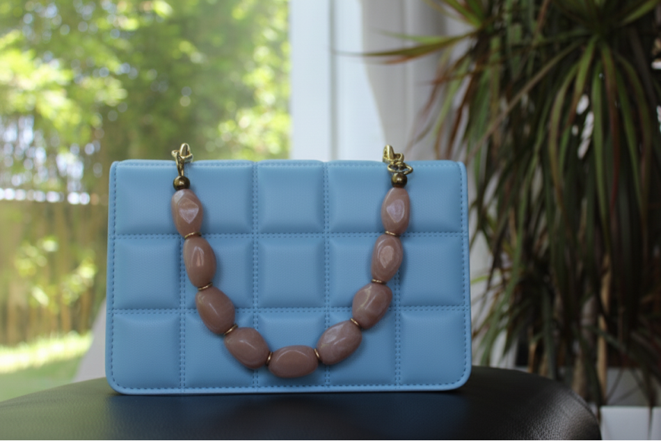 sac chic bleu ciel