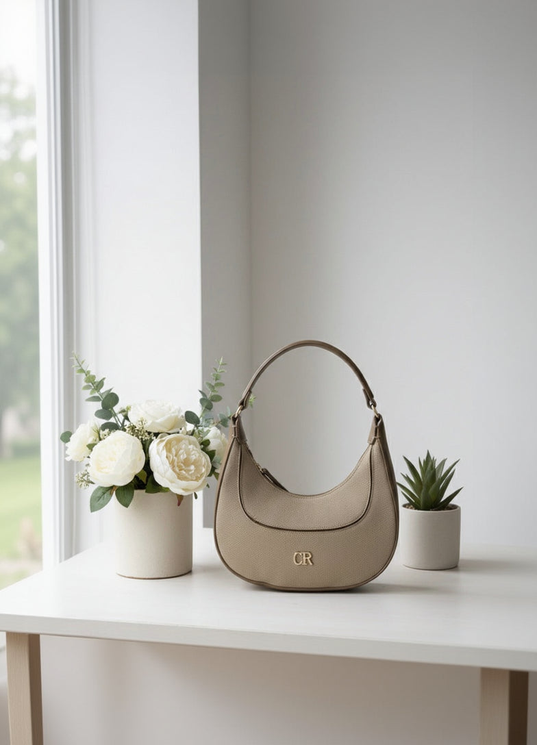 sac à main chic beige