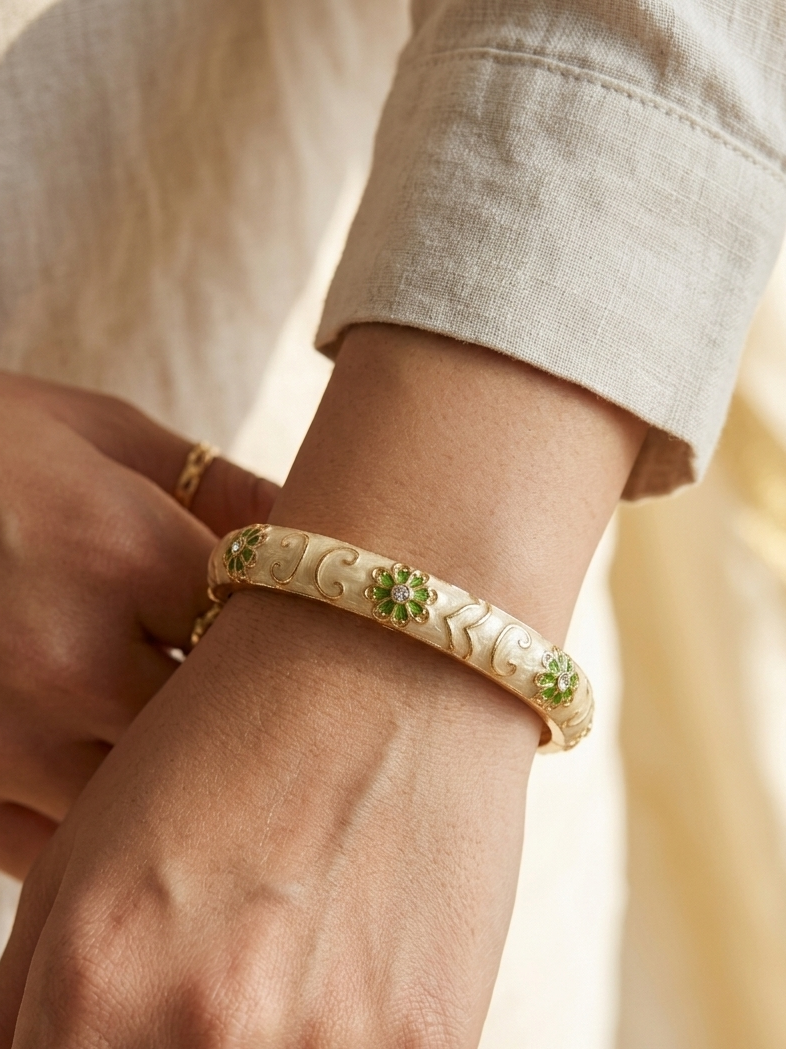 Bracelet en acier inoxydable aux couleurs estivales