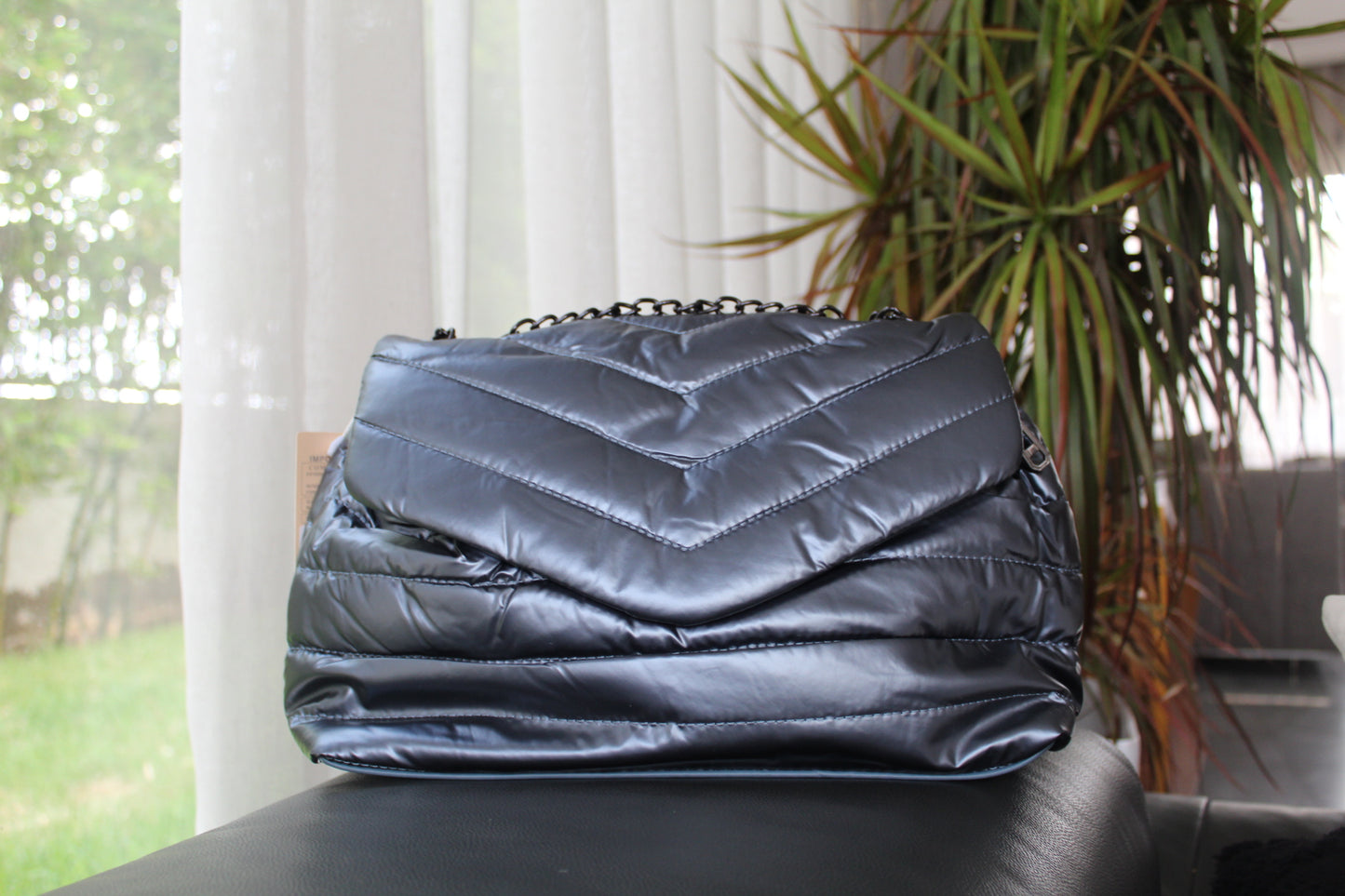 Sac argenté lumineux