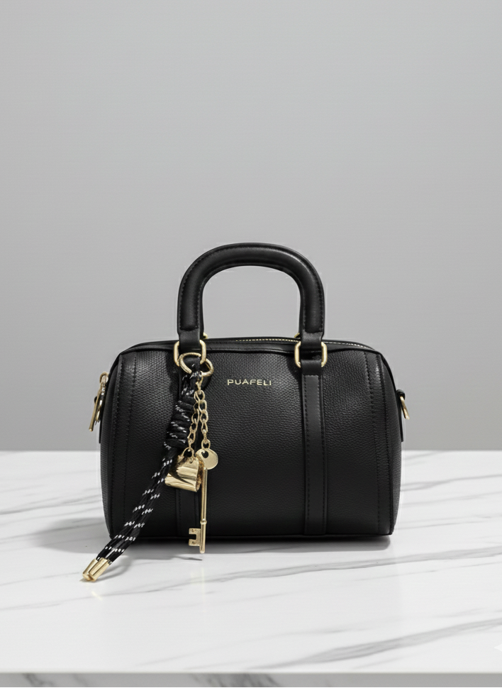 sac élégant avec 3 charms gold