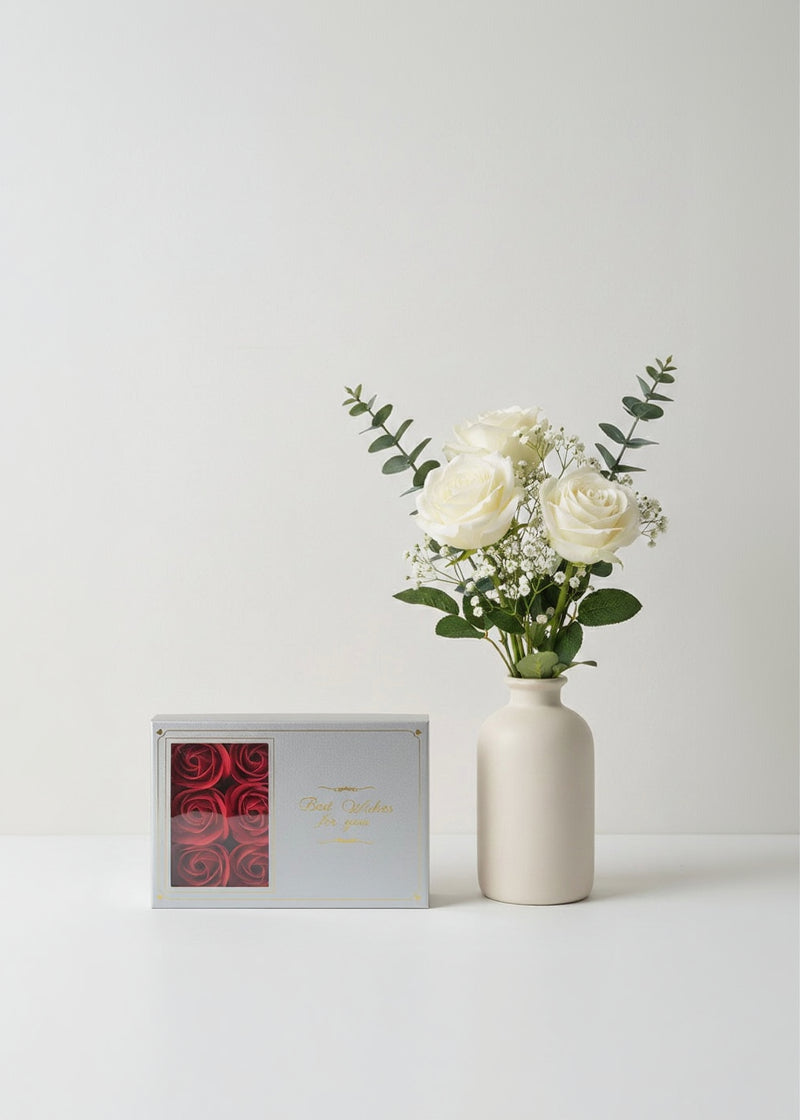 packaging cadeau argenté