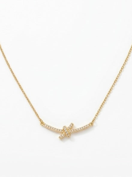 collier tiffany en acier inoxydable doré