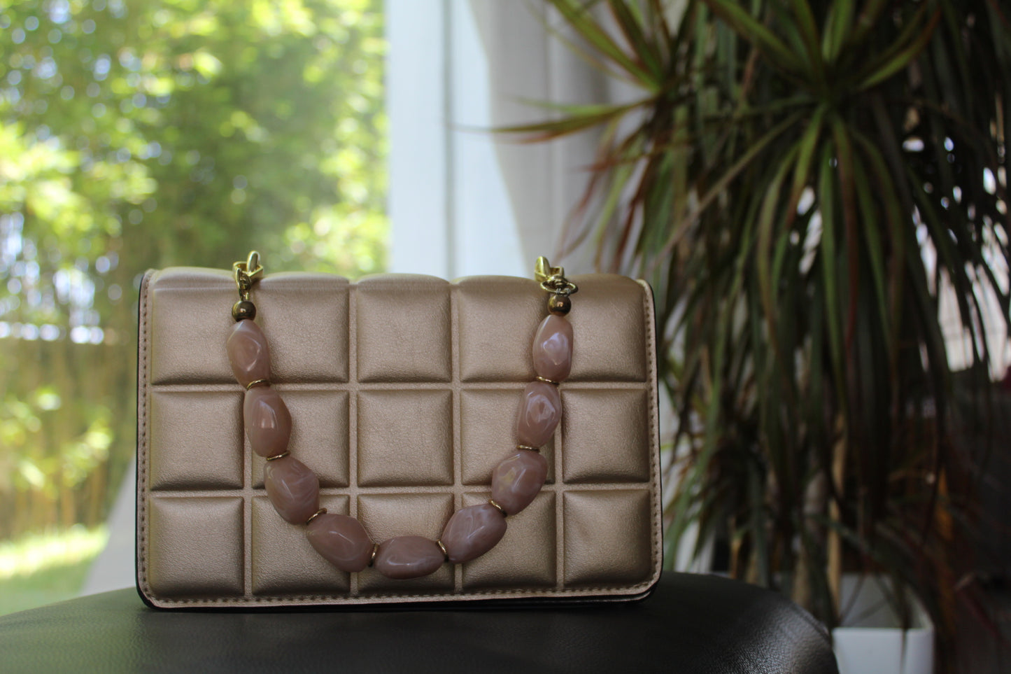 Sac tendance couoleur or 
