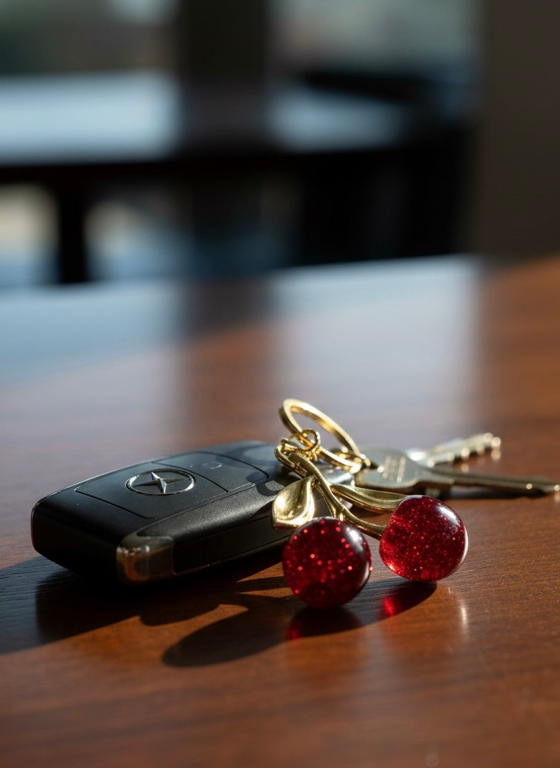 charm tres joliement alié aux clés de voiture