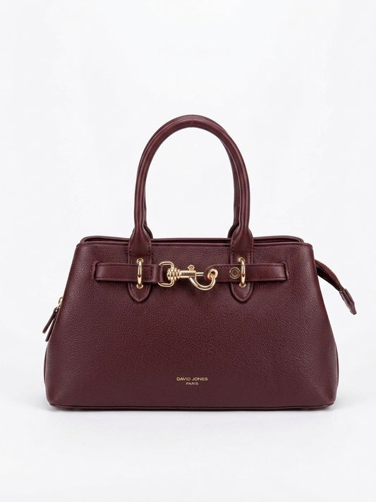 Sac bordeaux très chic de la marque DAVID JONES