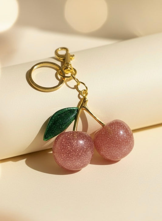 cerise charm rose brillante et grande