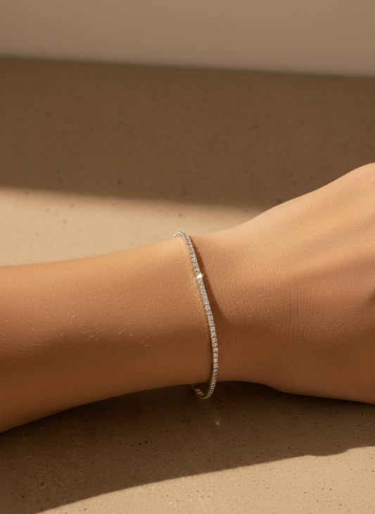 riviere bracelet doré en acier inoxydable tres élégant 