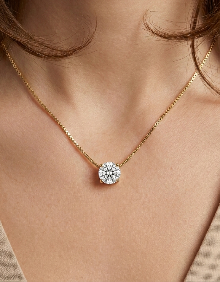 collier pendentif rond 