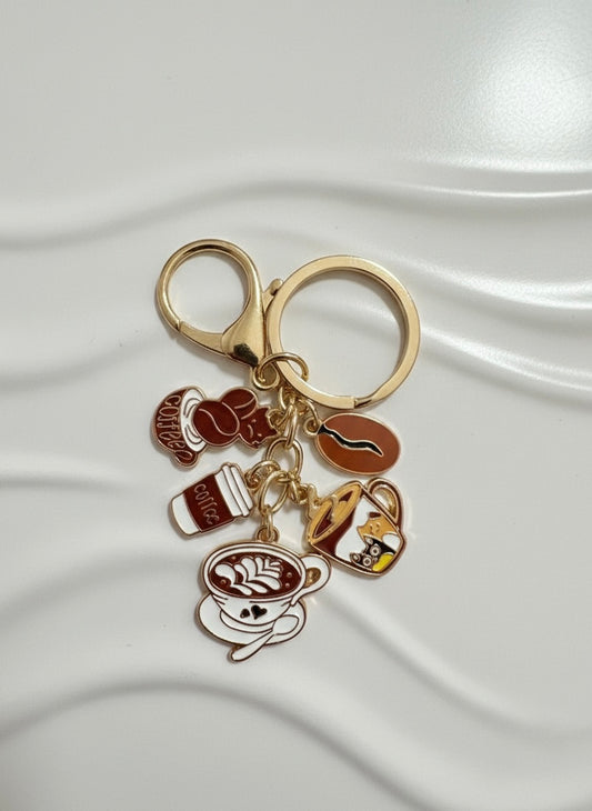 charm aux détails de café