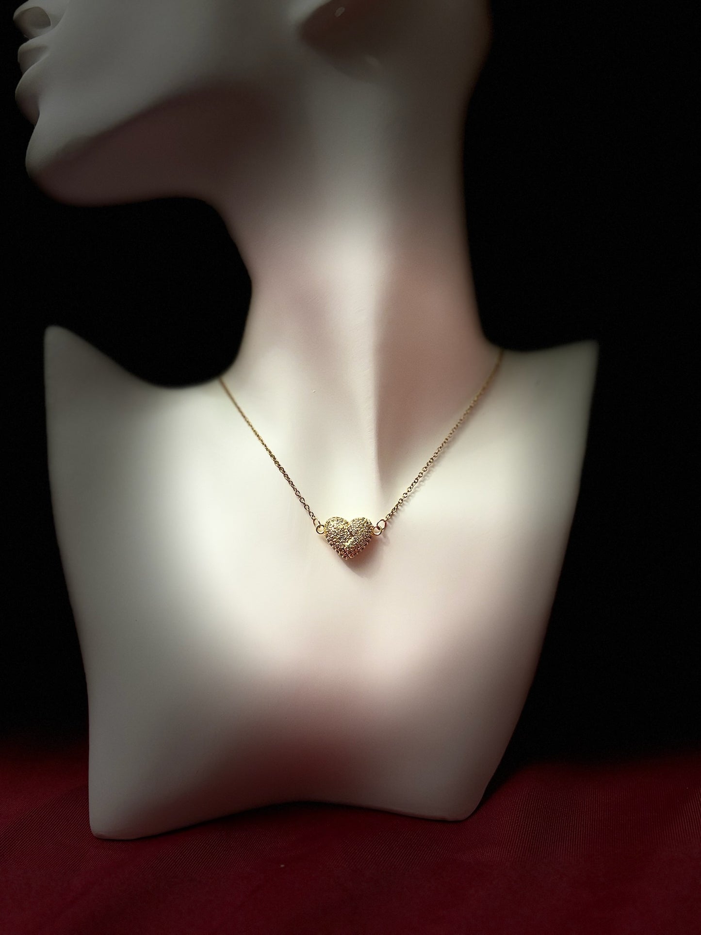 collier au coeur brisé qui s’ouvre en acier inixydable