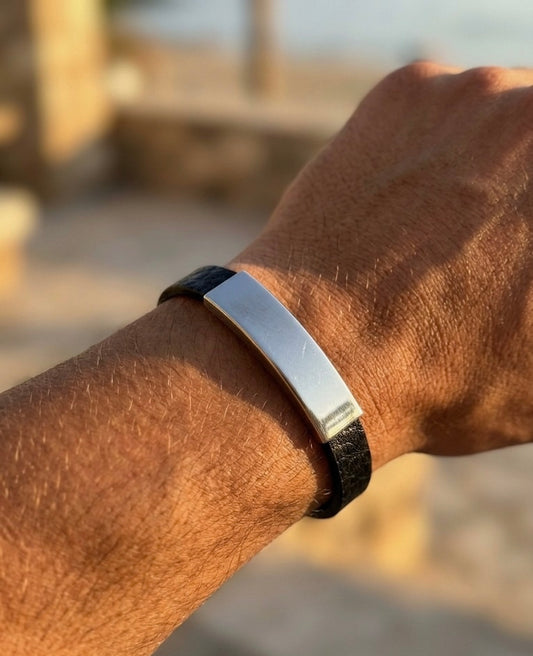 bracelet pour homme en acier inoxydable 