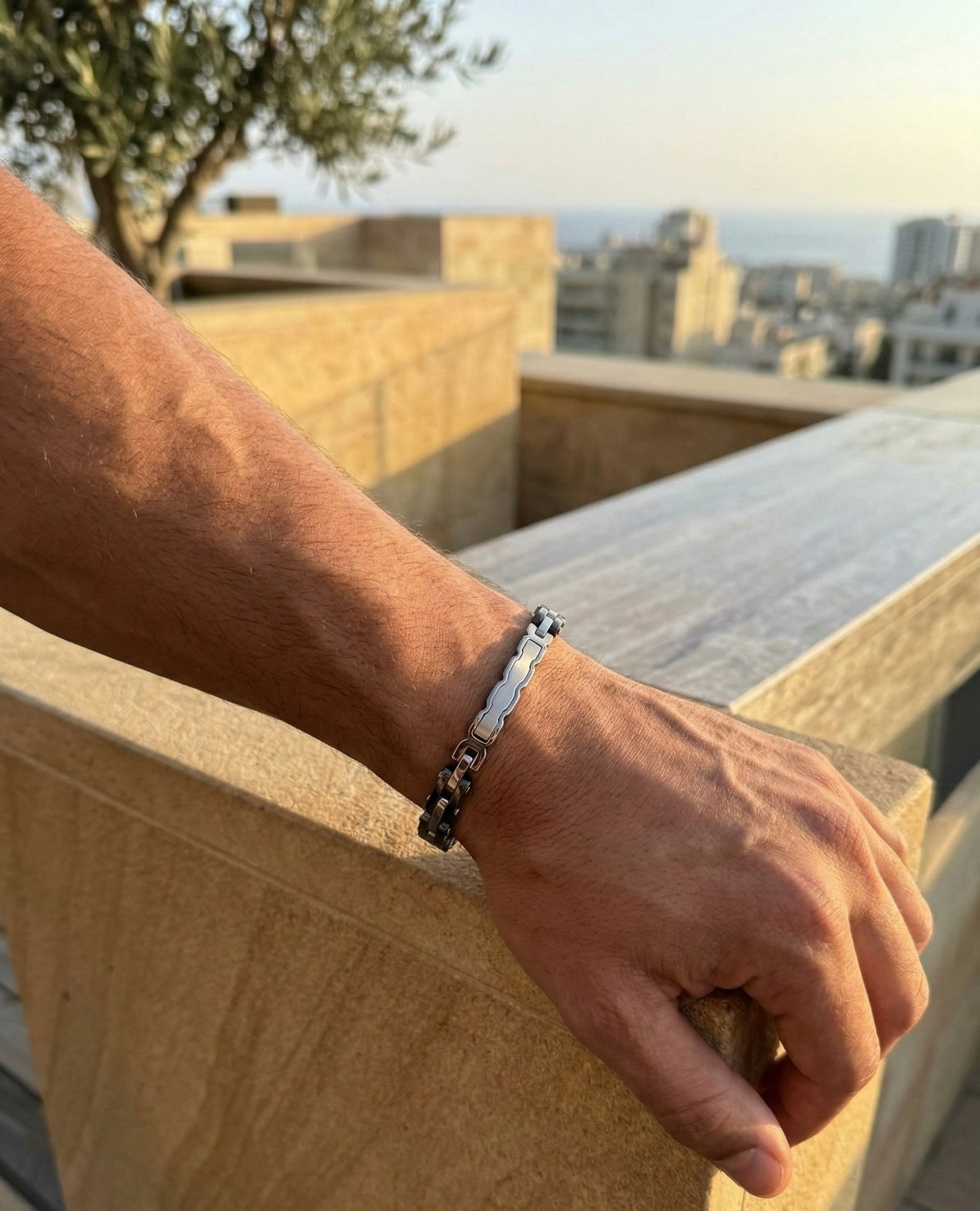 bracelet en acier inoxydable pour homme