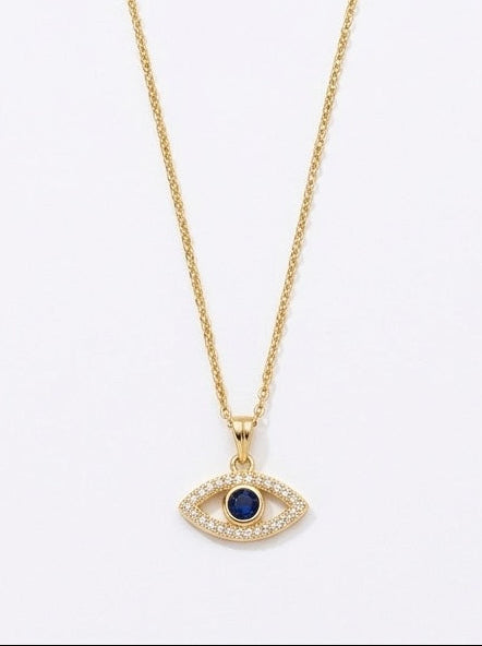 collier oeuil ayn arabe en acier inoxydable protectrice