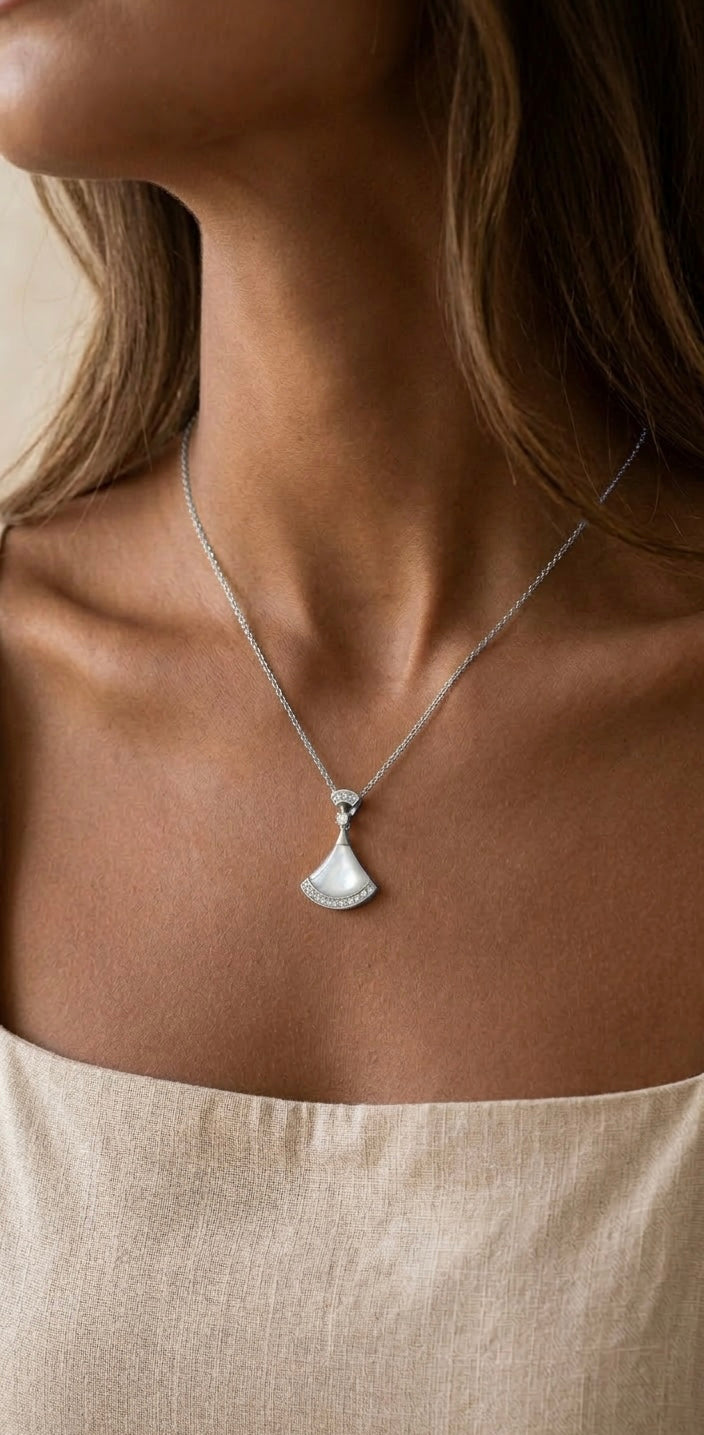 collier chic en acier inoxydable doré