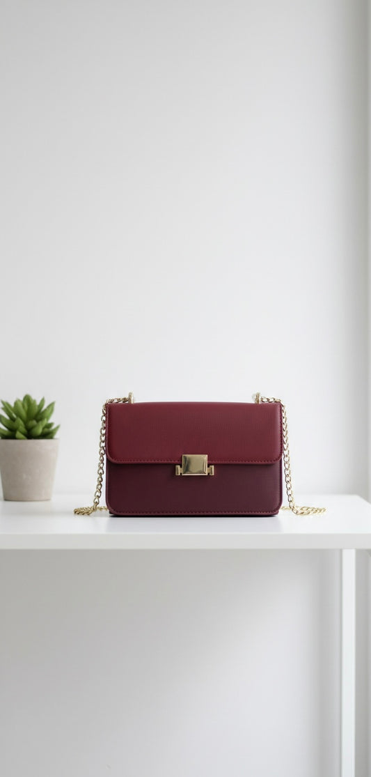sac a main chic bordeaux